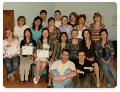 2-й выпуск коучей TASC Эриксон колледжа, 2004 год, Алматы.